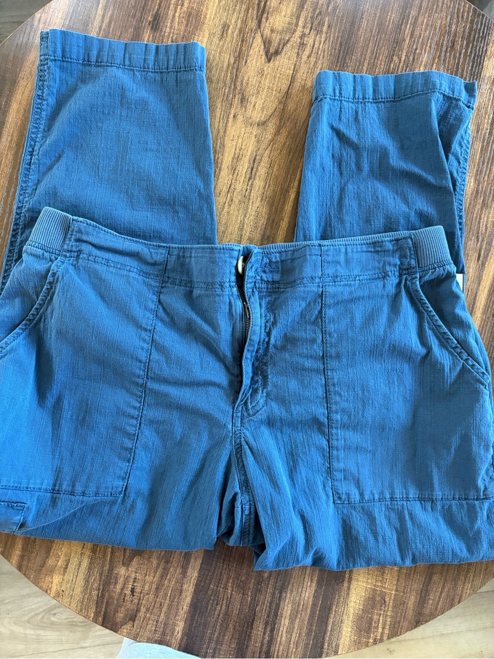 Sonoma Teal-Blue Pull-On Casual Trousers